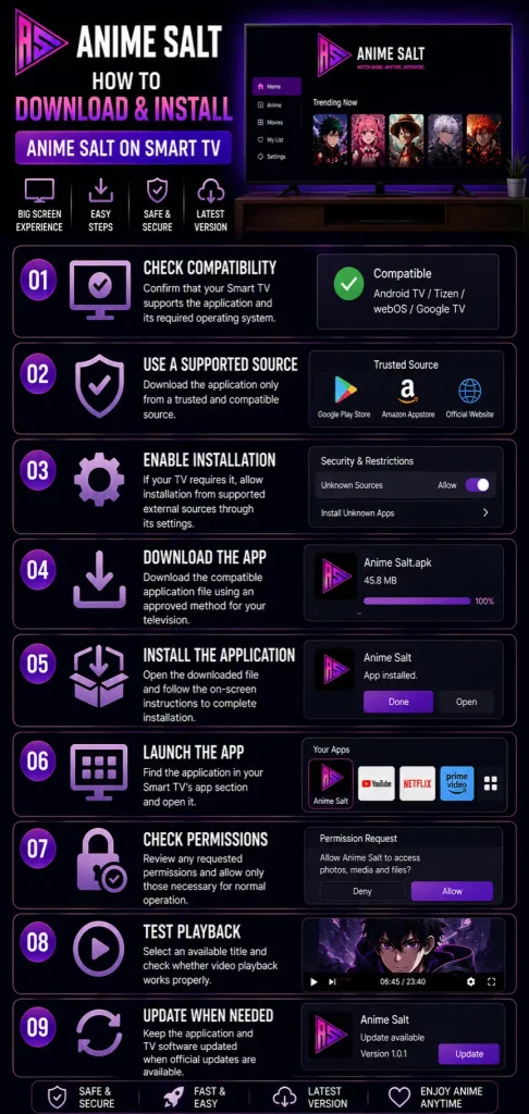 Anime Salt TV app installation